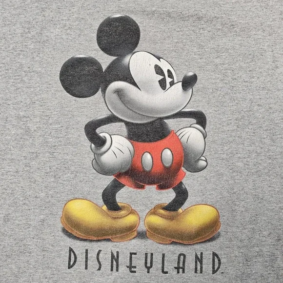 Vintage Mickey Mouse Tshirt Mens Large Disneyland y2k 90s Streetwear Skater - Picture 2 of 8